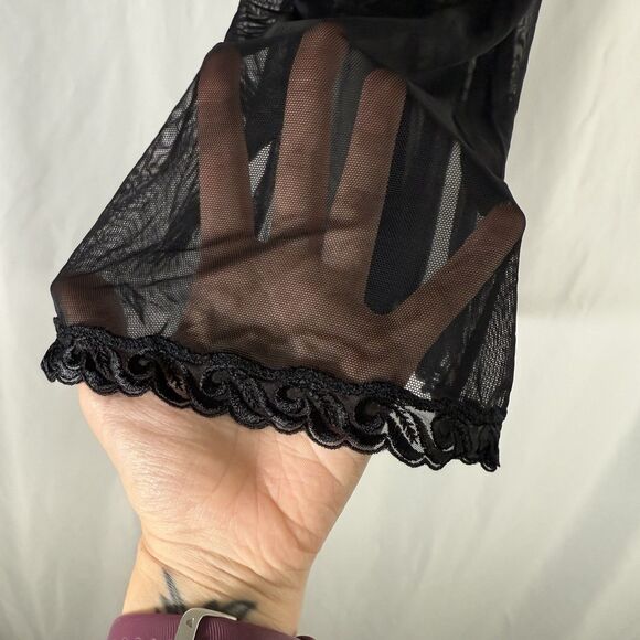 Victoria's Secret Lingerie Womens Small Black Sheer Wired Adjustable Lightweight - Picture 5 of 12